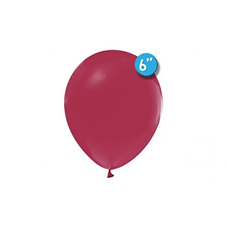 100 lü Balon Metalik Mürdüm 6 inc