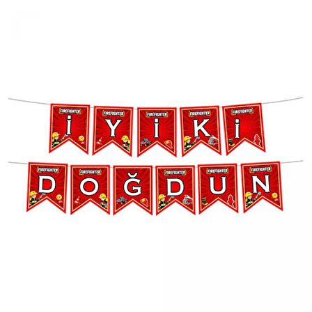İtfaiyeciler İyi Ki Doğdun Banner