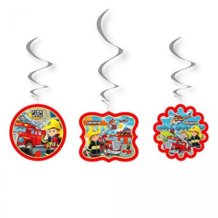 6 lı Tavan Sarkıt Süsü İtfaiyeciler