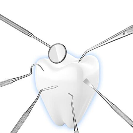 6 Parça Kutulu Ağız Bakımı Diş Bakım Seti Ağız Hijyen Takımı 