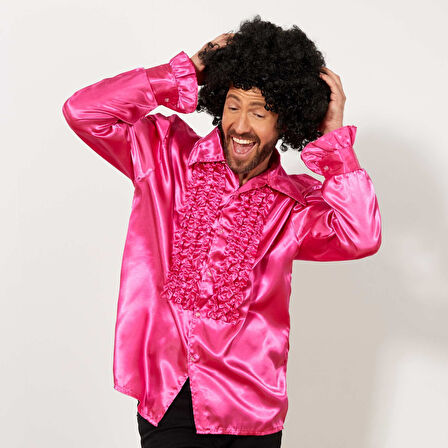 Siyah Renk Kıvırcık Afro Bonus Peruk 