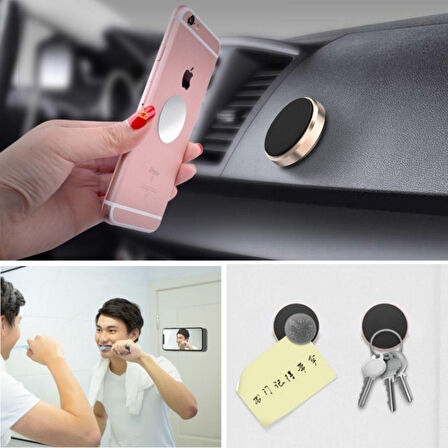 Tüm Modellerle Uyumlu Manyetik Araç İçi Telefon Tutucu Çok Amaçlı Güçlü Mıknatıs Tutucu 