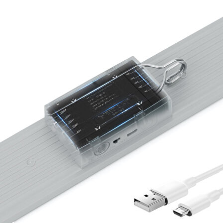 KUMANDALI - ZAMAN - IŞIK GÜCÜ AYARLI METAL ASKILI - USB ŞARJLI LAMBA FENER 20SMD LED 