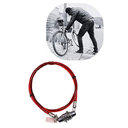 Şifreli Pratik ve Sağlam Bisiklet Kilidi 