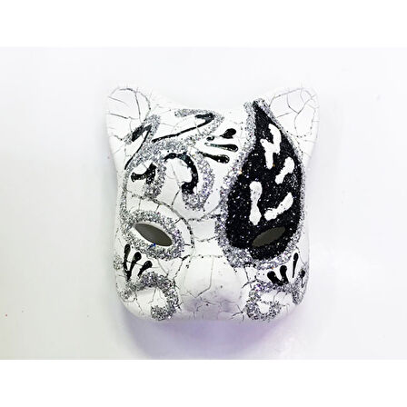 Siyah Renk İşlemeli Seramik Malzemeden İmal Venedik Kedi Model Magnet 