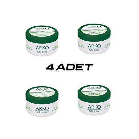 4 ADET ARKO CLASSİC NATUREL EL KREMİ 150ML 
