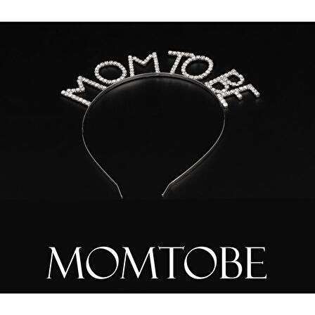 Kristal Taşlı Gümüş Renk Mom To Be Tacı Anne Tacı 