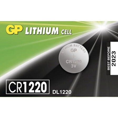 GP LITHIUM CELL CR-1220 DL-1220 PARA PİLİ 3V 5Lİ KART 