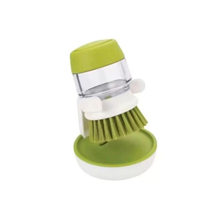 Standlı Depolu - Deterjan Hazneli Bulaşık - Lavabo Fırçası 