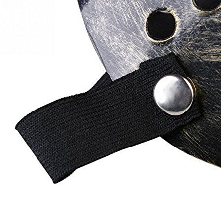 Jason Maskesi Hannibal Maskesi Metal Gümüş Renk 20x25 Cm 