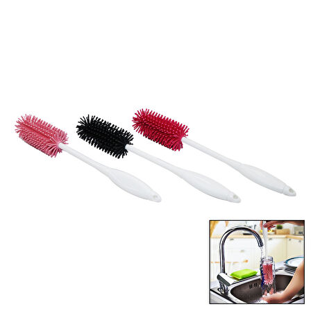 ŞİŞE - BİBERON TEMİZLEME FIRÇASI SİLİKON TERMOS - SÜRAHİ - KAVANOZ - KETTLE - MATARA 