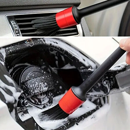 5’li Çok Amaçlı Araç İçi ve Dış Yüzey Temizlik &amp;amp; Detaylandırma Fırça Seti 