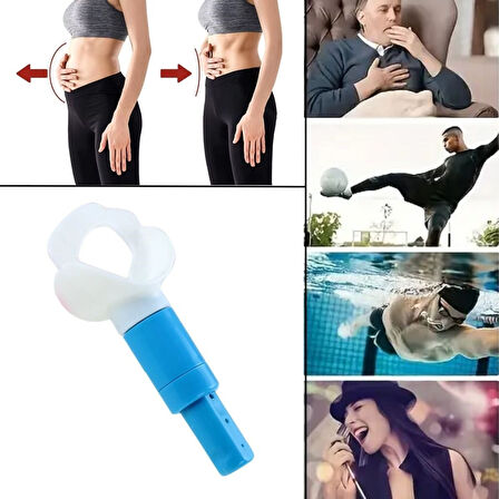 Taşınabilir Karın Kası Çalıştırıcı Solunum Egzersiz Eğitmeni Nefes Egzersiz Aparatı 