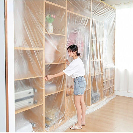 Boya Badana Eşya Koruma Hışır Örtüsü 180cm x 15 mt Yapışkanlı Hışır Örtü 