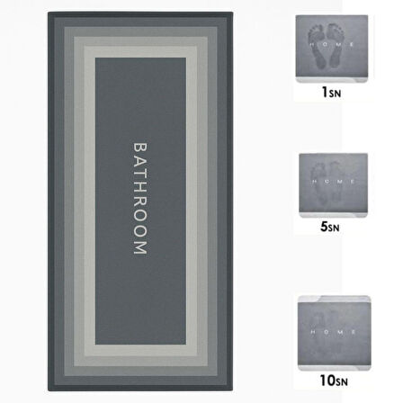 Sihirli Süper Su Emici Kaymaz Tabanlı Uzun Paspas 40*120 cm 