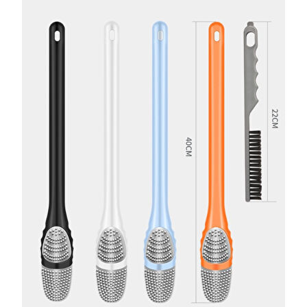 Ördek Tasarımlı Silikon Tuvalet ve İnce Detay Fırçası 