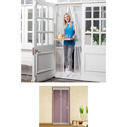 Mıknatıslı Kapı Sinekliği Tül Perde 105 x 205 cm 