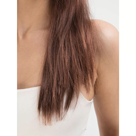 Kahve Renk Uzun Düz Parti Peruğu - Uzun Kahverengi Peruk 