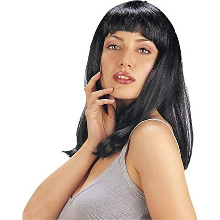 Siyah Renk Uzun Parti Peruğu 