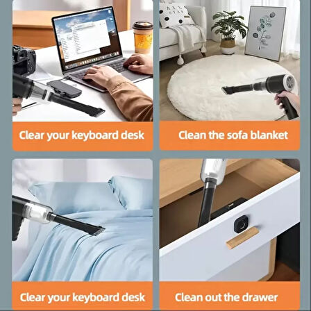 Araç Oto Şarjlı Süpürge 