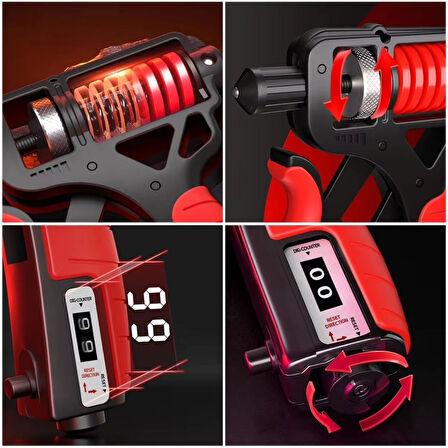 Profesyonel El Bilek ve Kol Güçlendirici Kavrama Egzersiz Aleti Ayarlanabilir El Yayı 