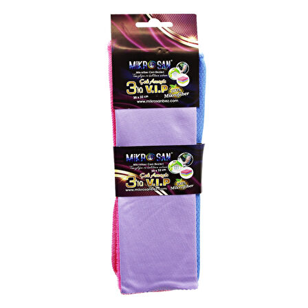 3LÜ - VİP SET MİKROFİBER BEZ 30X32CM. 