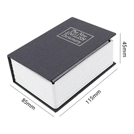 Kitap Görünümlü Metal Kasa Kumbara Tipi 