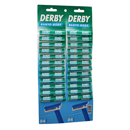 DERBY BANYO BODY TEK BIÇAK KARTELALI JİLET 48PCS 