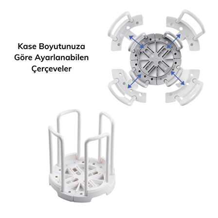 Tabak Bardak Kase Standı Bulaşık Kurutma Tutucu Mutfak Düzenleyici Organizatör 