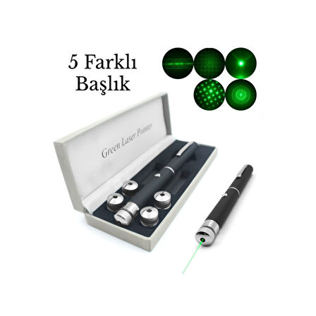 Yeşil Lazer Pointer Usb Şarjlı 5 Km Etki Alanı! 