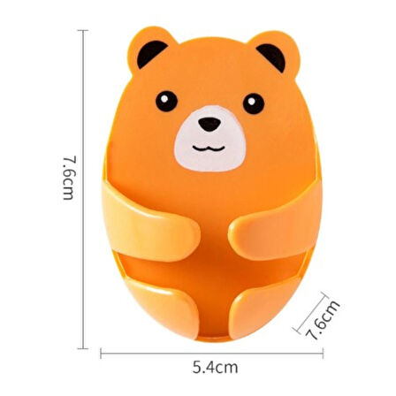 Ayıcık Desenli Çok Amaçlı 4 Lü Fiş Tutucu 