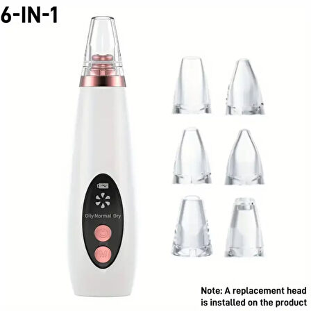 Dijital Göstergeli Siyah Nokta Vakum Cihazı 6 Başlık 