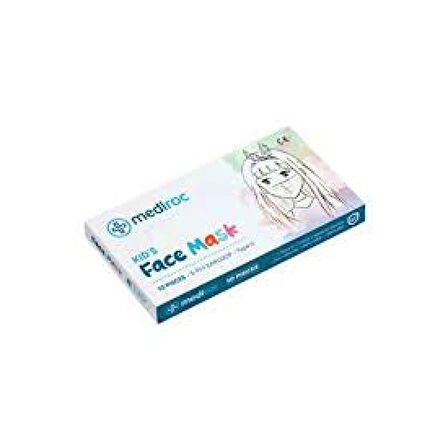 BEYAZ ÇOCUK MASKESİ LASTİKLİ 10 PARÇA 