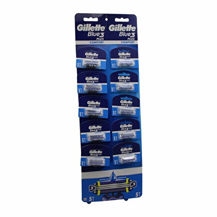 GİLLETTE BLUE3 JİLET KARTELALI 10 PARÇA 