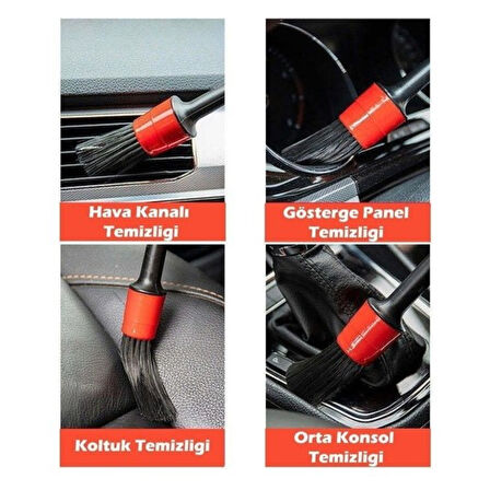 Araba Temizlik Detay Fırçası 5li Set 