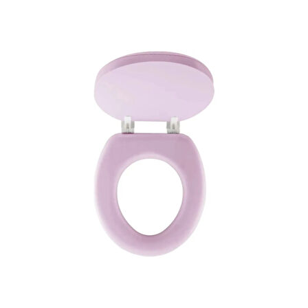 PEMBE YUMUŞAK KLOZET KAPAK BÜYÜK PUF 42x41 cm 