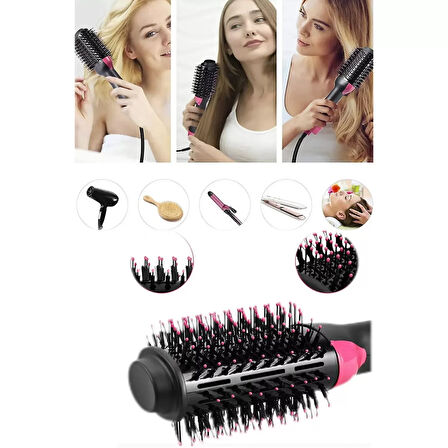 One Step Saç Şekillendirici Ve Saç Düzleştirici Fön Tarağı 