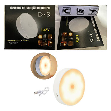 Hareket Sensörü Dolap Altı Aydınlatması USB Şarj Edilebilir LED 