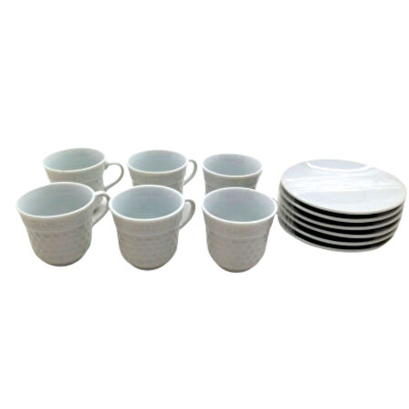 12 PARÇA  PORSELEN KAHVE FİNCANI 