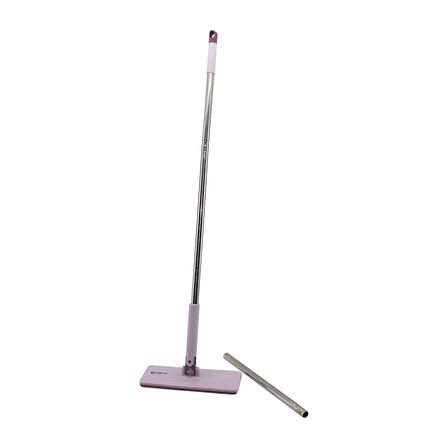 Otomatik Bez Değiştiren Mop Sap Çek=bez Bırak - Sap İt=bez Tut 360° Başlık=9.5x25cm- Sap:115cm 