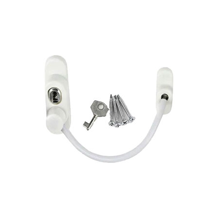 Beyaz Halatlı Anahtarlı Emniyet Kilit 