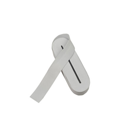 BEYAZ - 4CM PAÇA LASTİK YASSI GENİŞ 10MT 