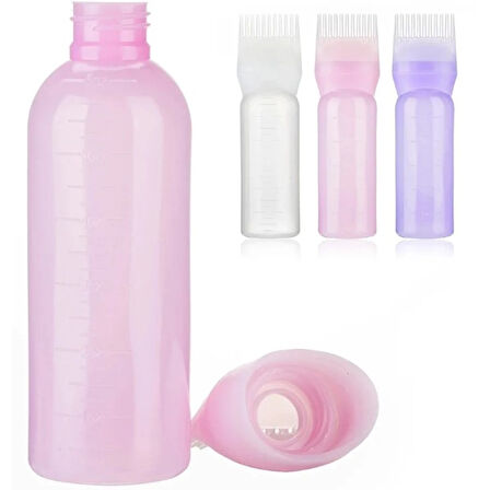 Taraklı Saç Boyama Ve Bakım Yağı Uygulama Şişesi 