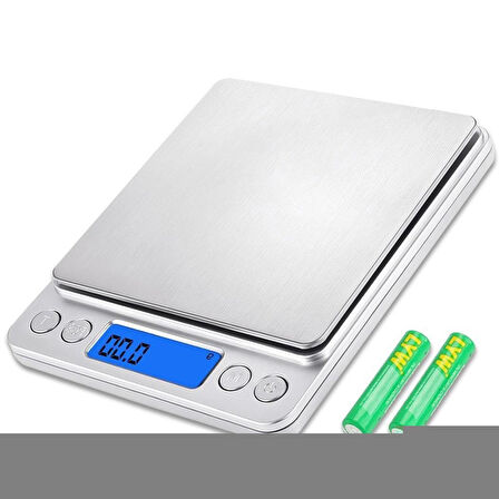 Kuyumcu Terazisi Profesyonel Dijital 2000 Gr Hasas Terazi 0.1 Gr 