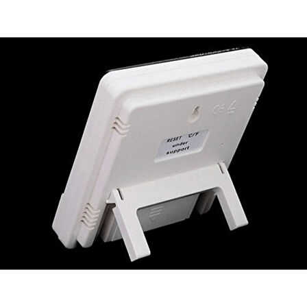 Bebek Odası Masaüstü Dijital Termometre Nem Ölçer Higrometre Saat 