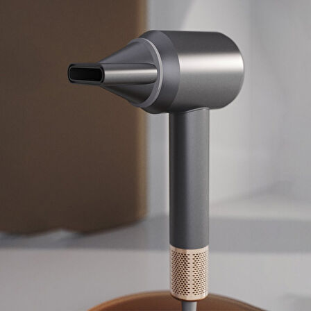 Gri Bldc Turbo Motor Saç Kurutma Makinesi 1500w3-kdm.hız4-kdm.ısıayar=sıcak-ılık-hafif-soğuk Shd-1740 