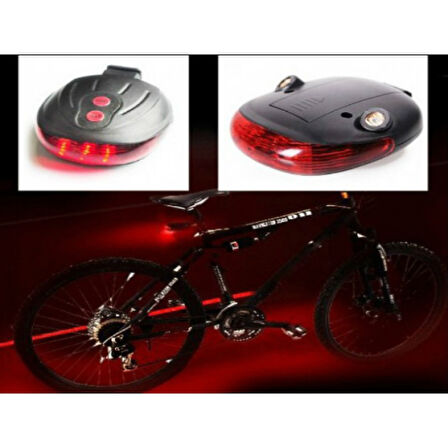 Lazer Güvenlik Şeritli Bisiklet Stop Lambası 