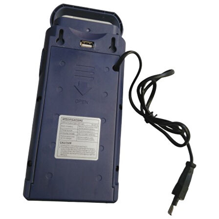 USB Şarj Çıkışlı 24 LED 80 Saat Akülü Şarjlı Işıldak 