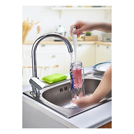 Silikon Şişe Biberon Konserve Kavanoz Matara Temizleme Fırçası Çok Amaçlı Temizleme Fırçası Bpa Free 