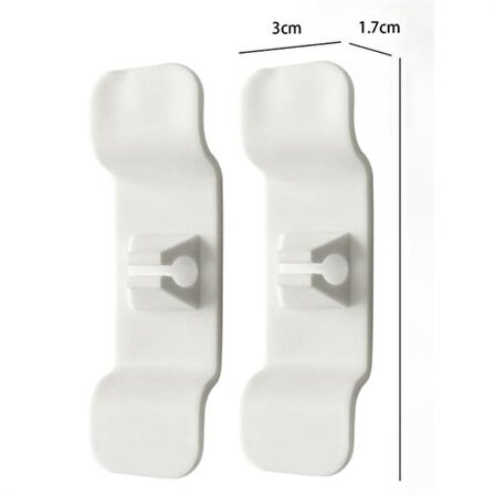 6&amp;#39;lı Pratik Kablo Toparlayıcı Yapışkanlı Klips Mutfak Air Fryer Kettle Kahve Tost Makinası 